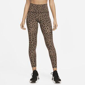 Nike Women's Dri-FIT One High-Rise Tights Large in Leopard print